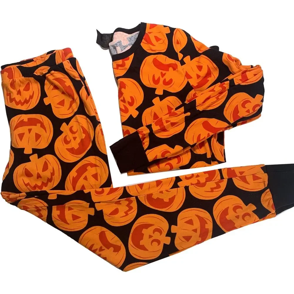Halloween Pumpkins 2-Piece Sleepwear Set by Hyde and Eek! Boutique Women's Small - Picture 1 of 8